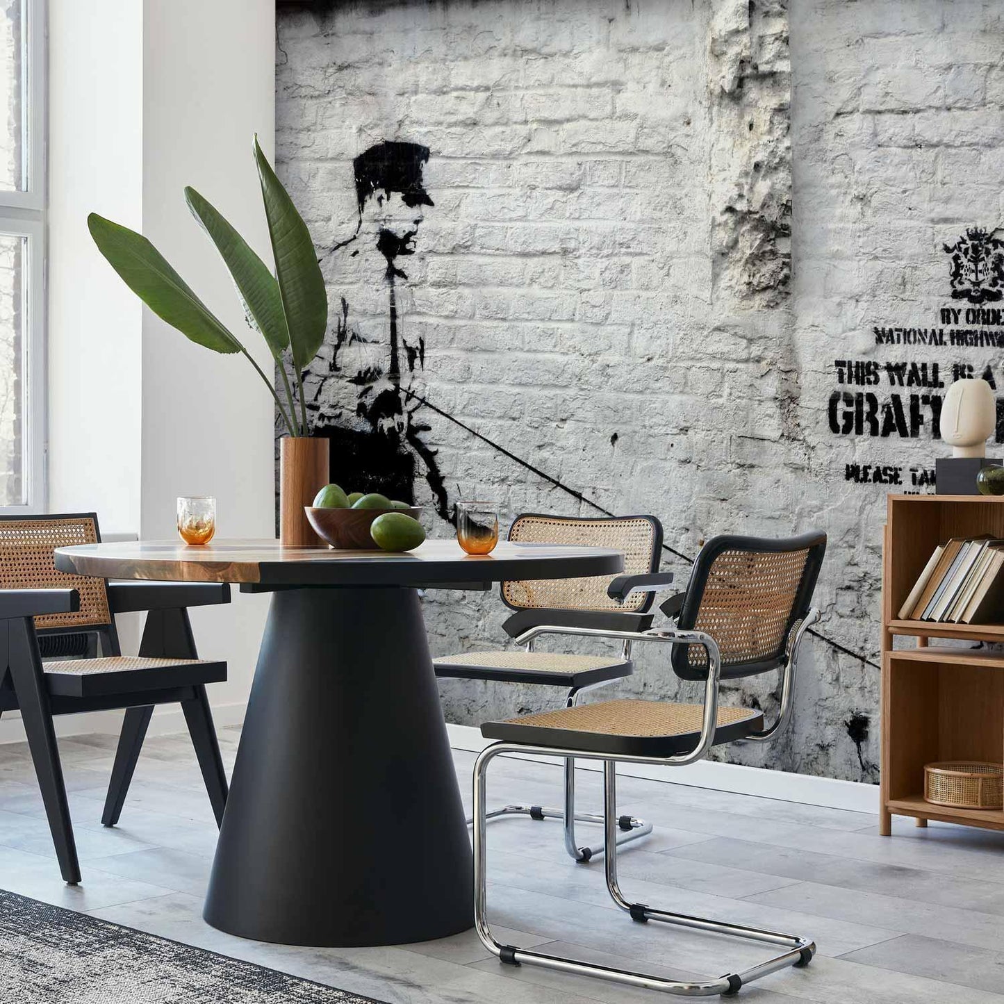 Fototapete - Banksy - Graffiti Area