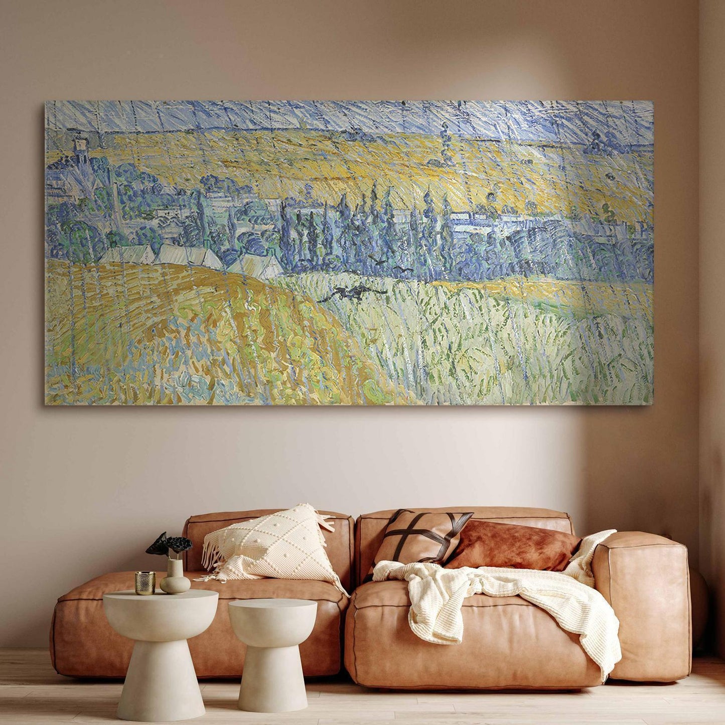 Wandbild XXL - Vincent van Gogh – Auvers in the Rain