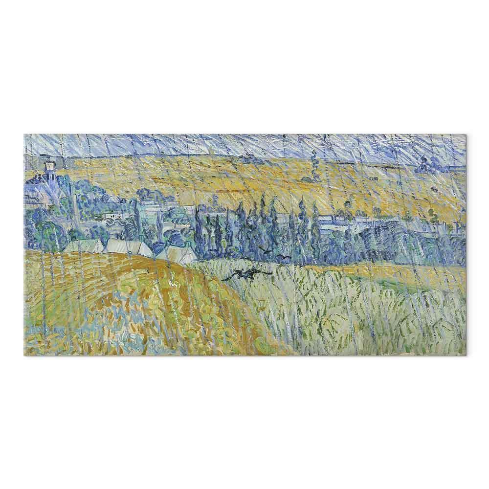 Leinwandbild - Vincent Van Gogh – Auvers in the Rain