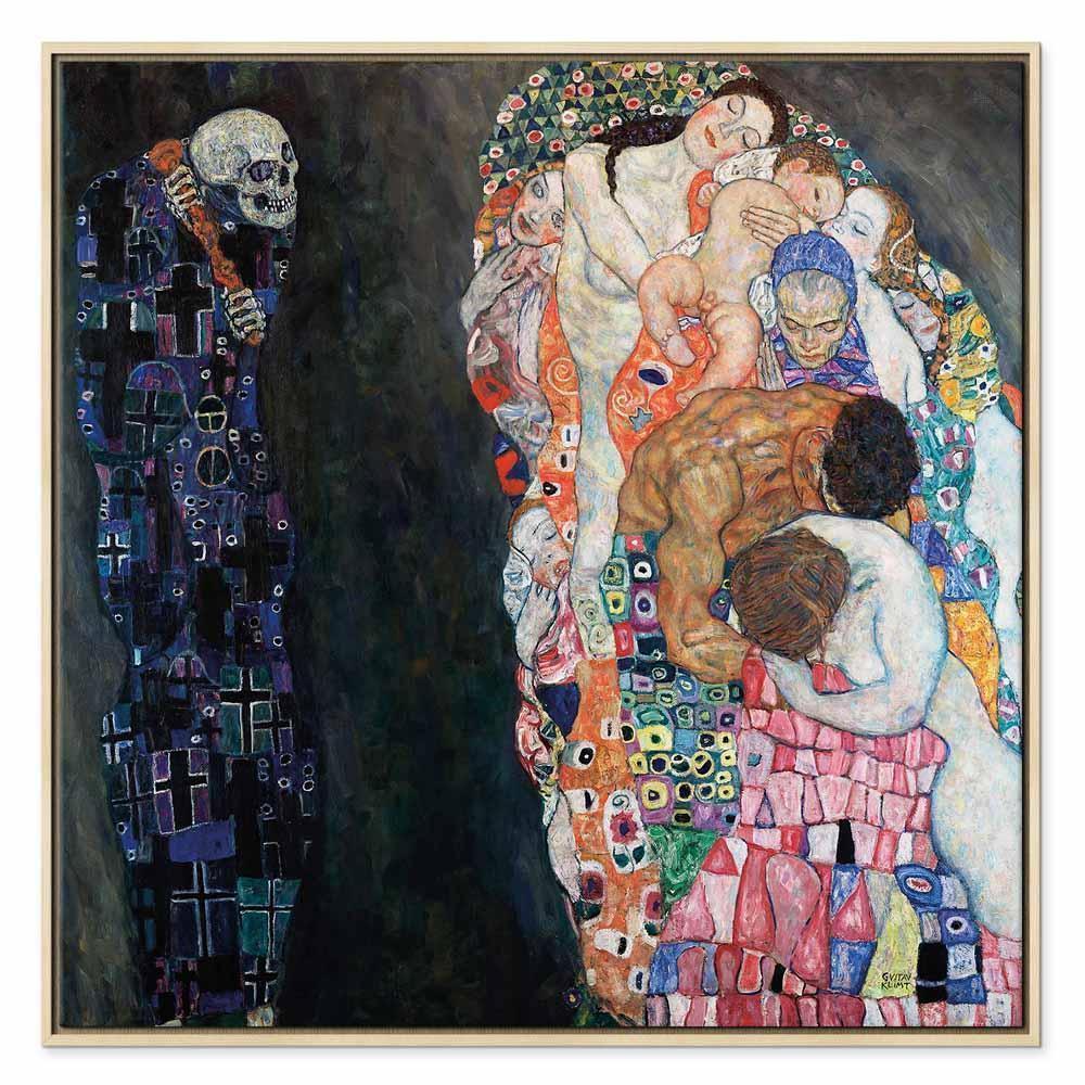 Leinwandbild - Gustav Klimt – Death and Life