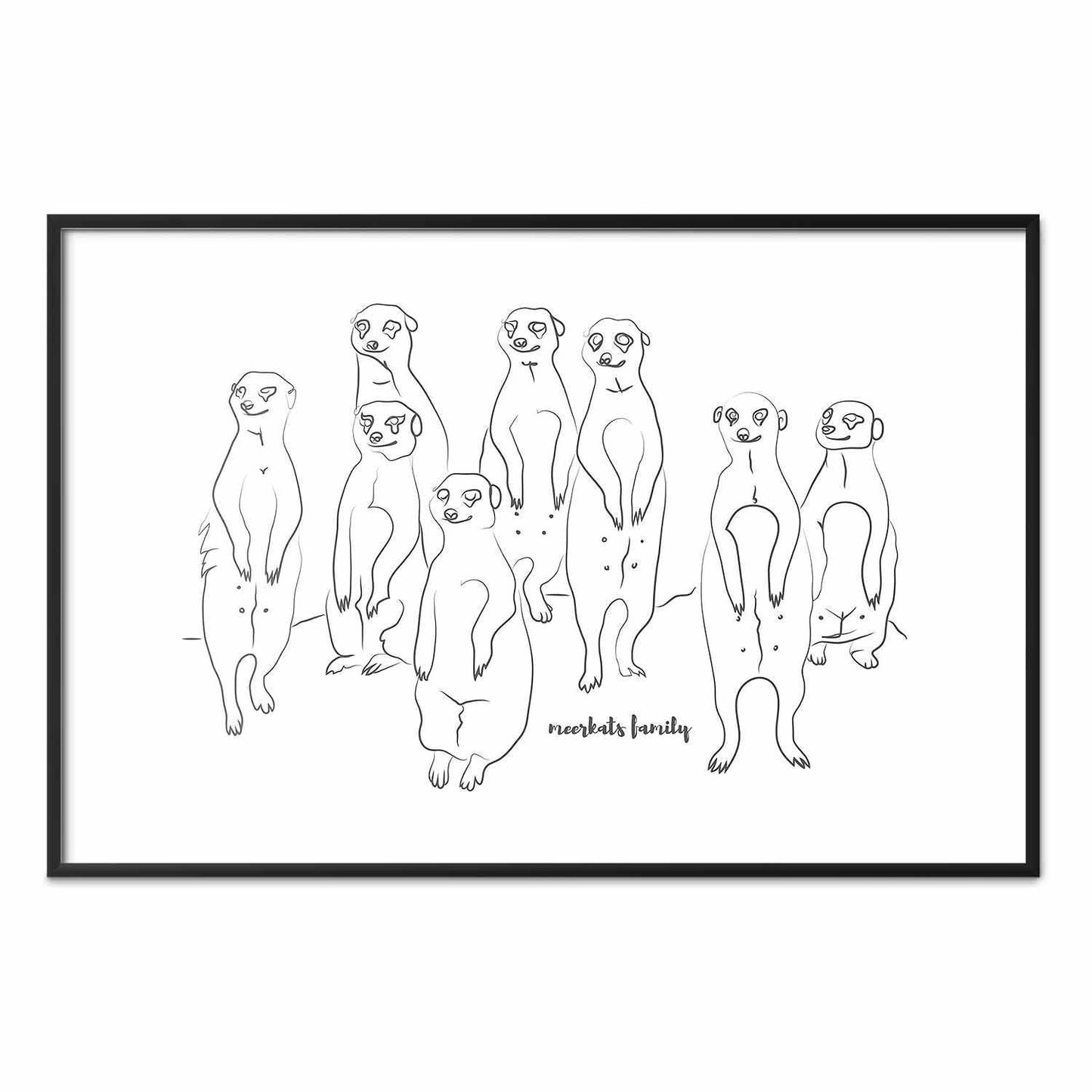 Poster - Meerkat Family