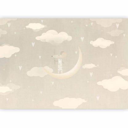 Fototapete - Mouse on the Moon