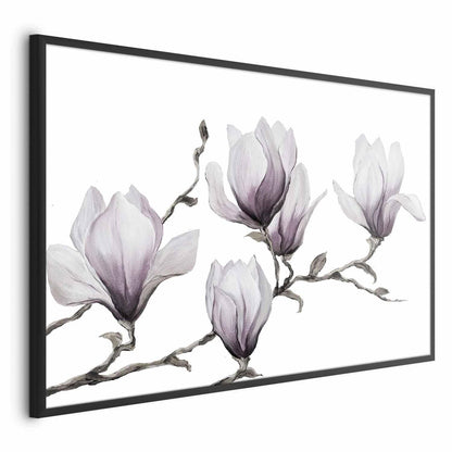 Poster Gemalte Magnolien – Florale Eleganz in Pastell
