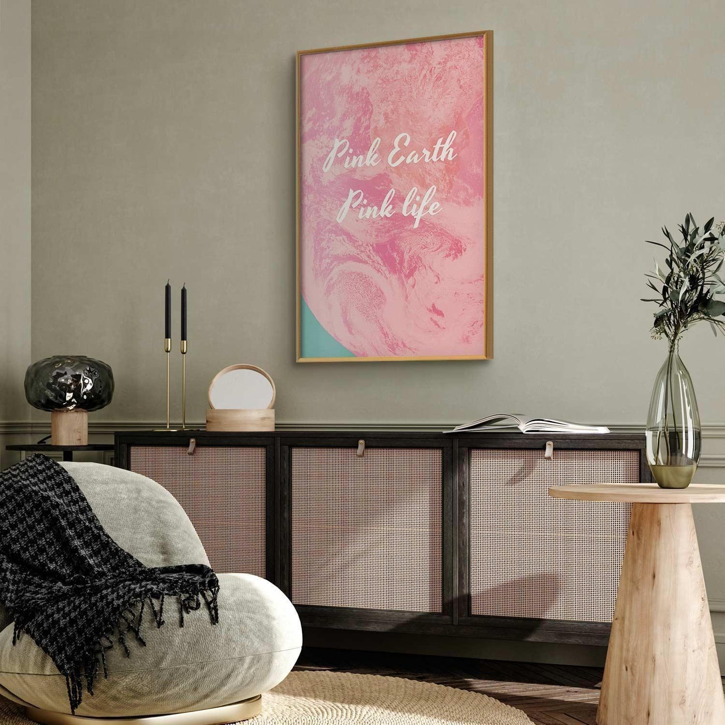 Poster - Pink Earth, Pink Life