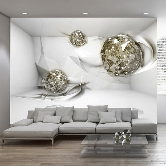 Fototapete Diamant-Muster – Abstrakte Eleganz in 3D-Optik
