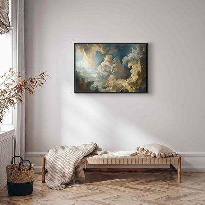 Leinwandbild - Sun and Shadows: A Theatrical Display of Nature High Above the Earth