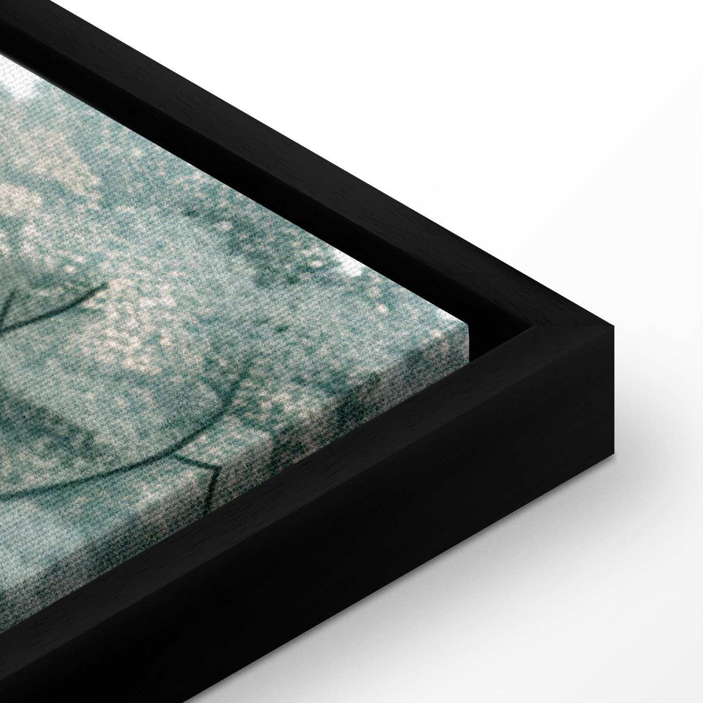 Leinwandbild - View of the Park and Lake Retro Vintage Landscape in Greens