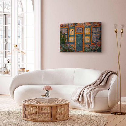 Leinwandbild - Piet Mondrian – House in Sunlight