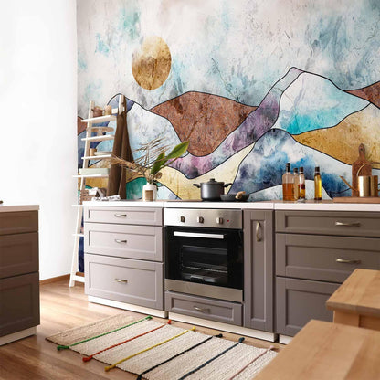 Fototapete - Stained Glass Landscape