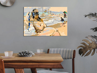 Malen nach Zahlen - Claude Monet: Camille on the Beach at Trouville