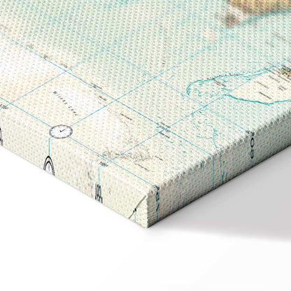 Leinwandbild - World Map: Beautiful World