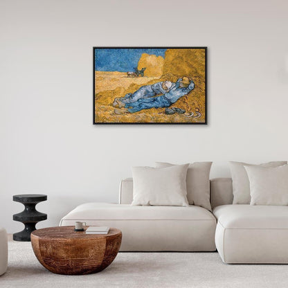 Leinwandbild Mittagsruhe Vincent van Gogh – Ländliche Idylle