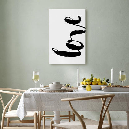 Leinwandbild - Black Love (1 Part) Vertical