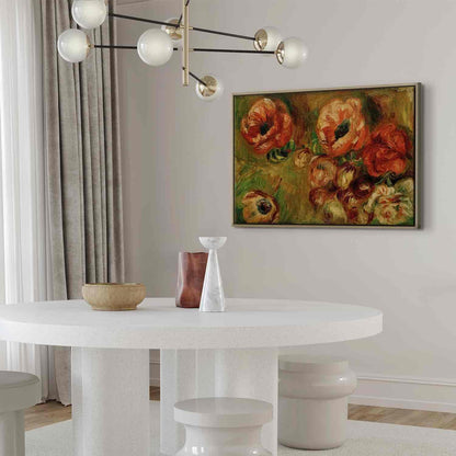 Leinwandbild - Les Anémones (Pierre-Auguste Renoir) Artgeist