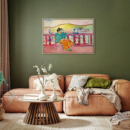 Leinwandbild - Henri Matisse – Woman on the Terrace