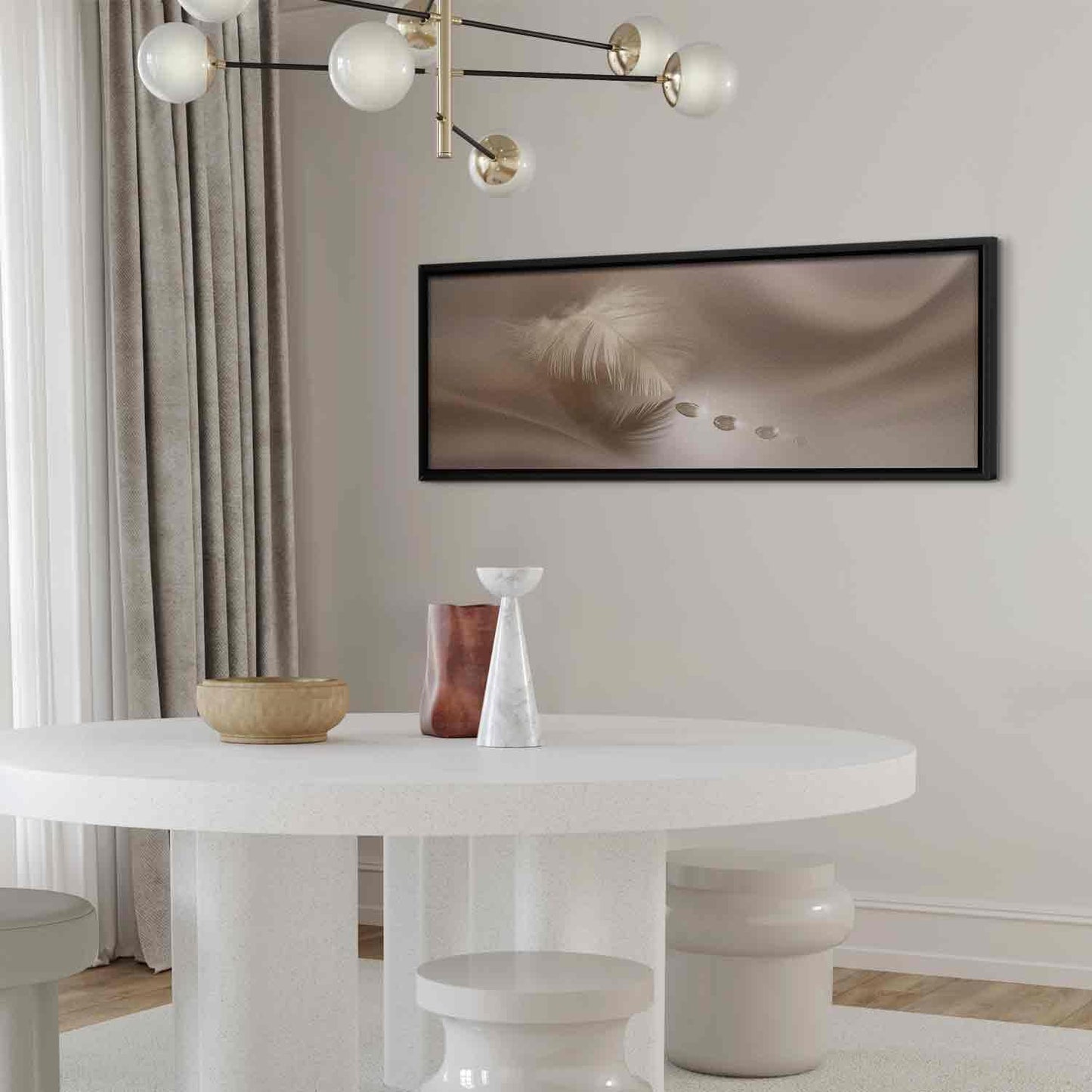 Leinwandbild - Delicate Feather