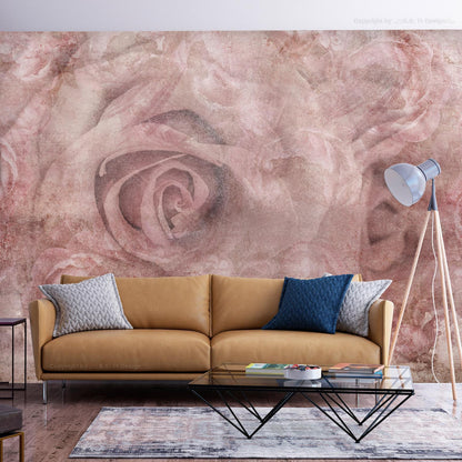 Fototapete Pink Thoughts – Sanfte Wanddekoration in Rosa