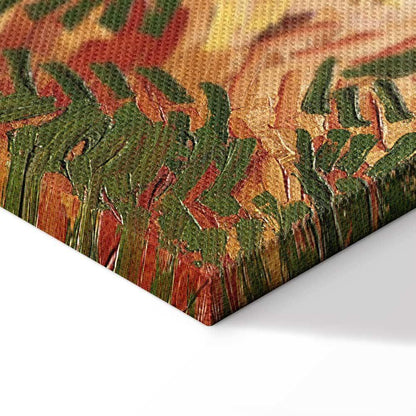 Leinwandbild - Vincent Van Gogh – Tree roots