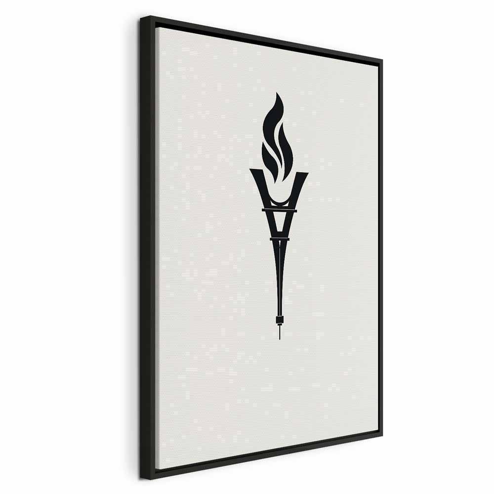 Leinwandbild - Torch Shaped Like an Inverted Eiffel Tower