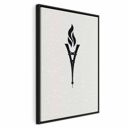 Leinwandbild - Torch Shaped Like an Inverted Eiffel Tower