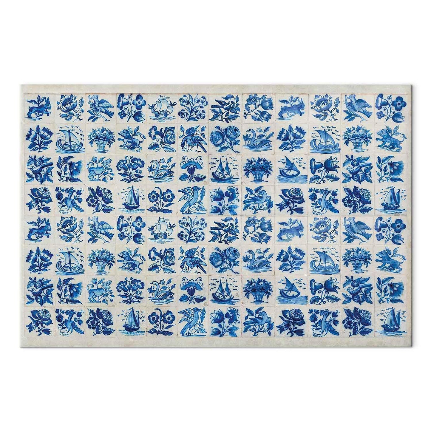 Leinwandbild - Azulejos tiles – traditional Portuguese ceramic tiles