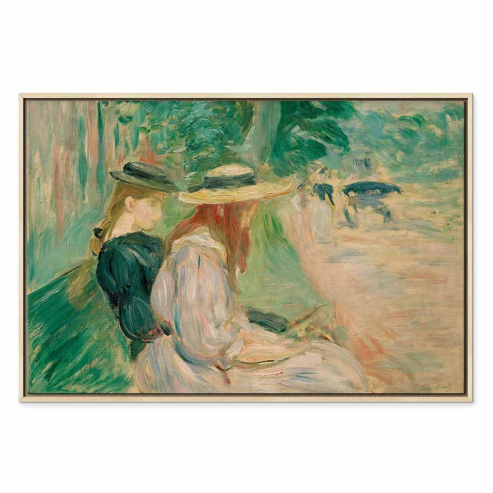 Leinwandbild - Berthe Morisot – Sur un banc de Bois de Boulogne