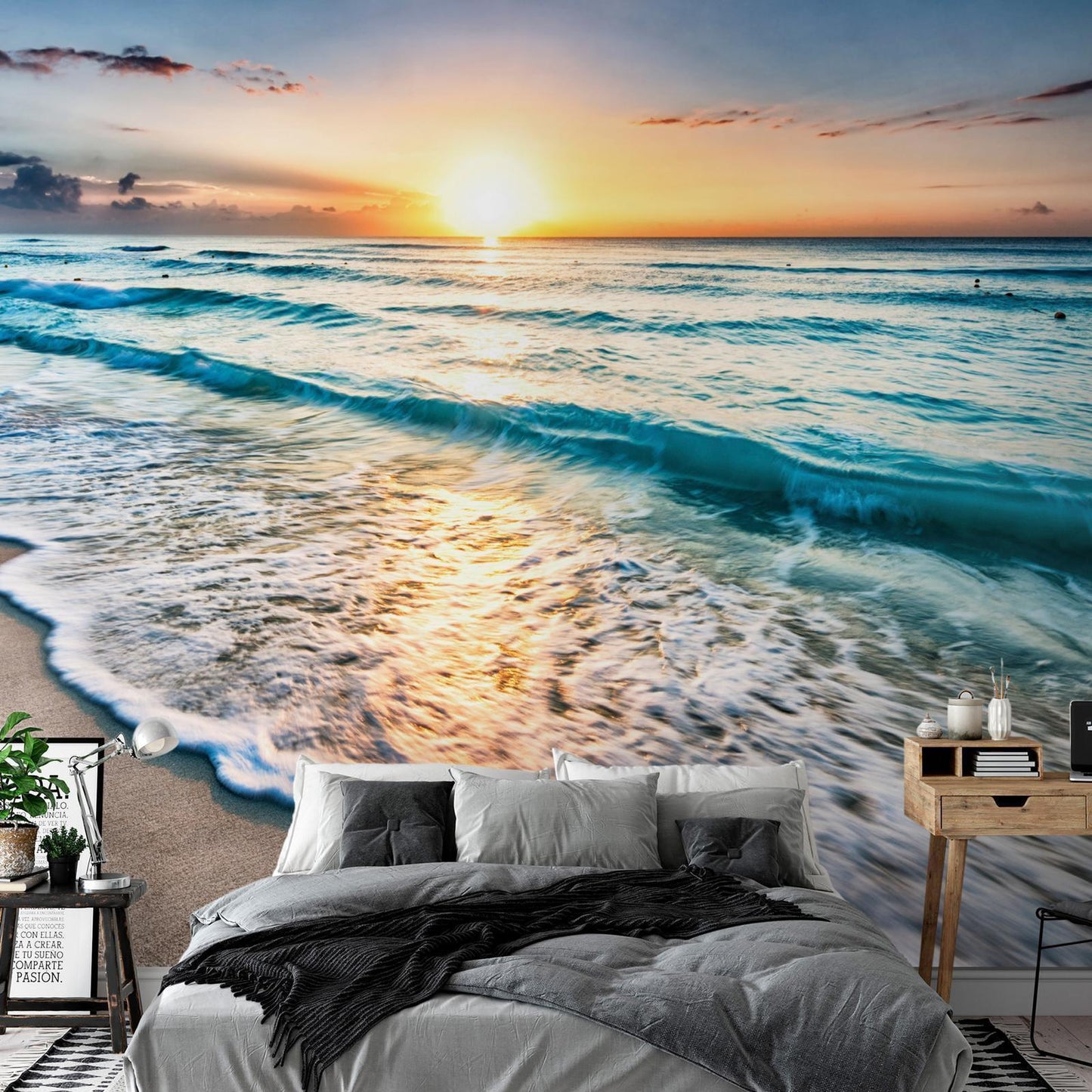 Fototapete Spaziergang am Meer – Urlaubsfeeling für jeden Tag
