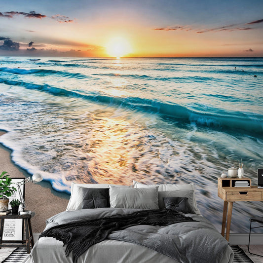 Fototapete Spaziergang am Meer – Urlaubsfeeling für jeden Tag