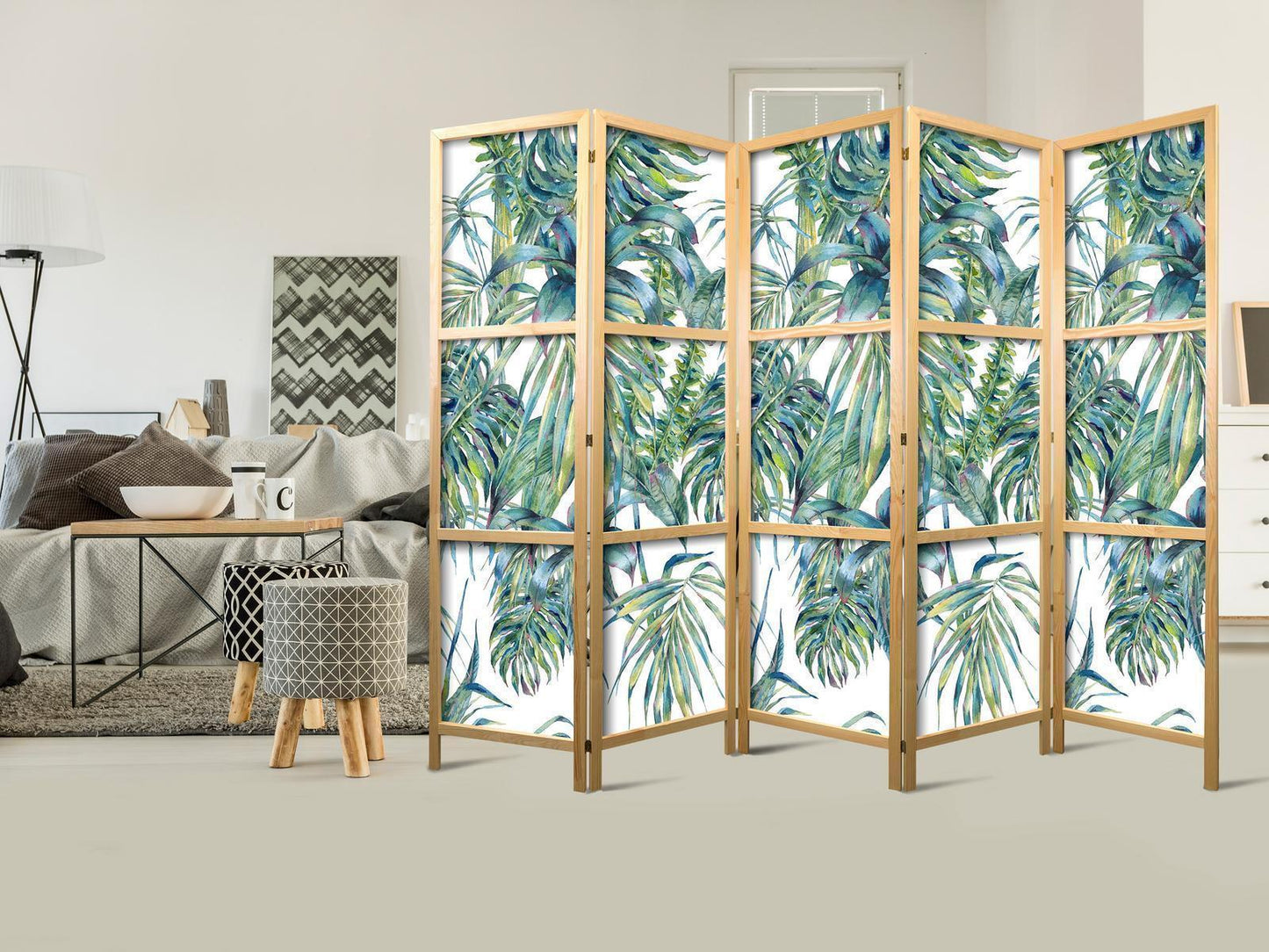 Japanischer Paravent - Leaves at the Zenith II