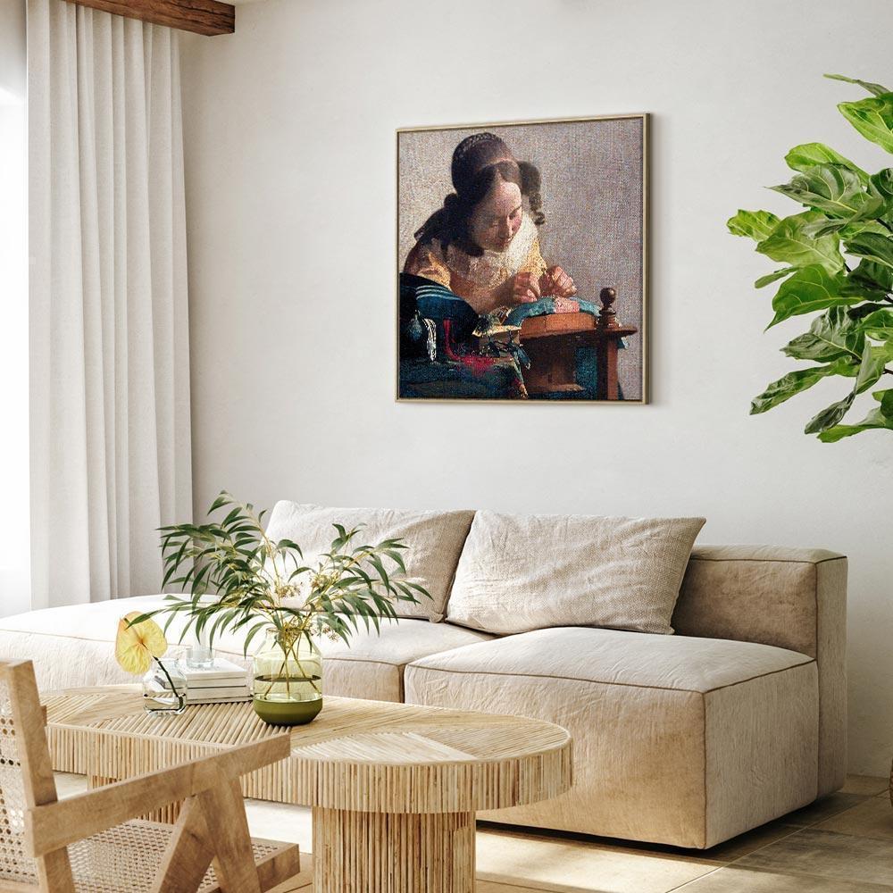 Leinwandbild - Jan Vermeer – The Lacemaker