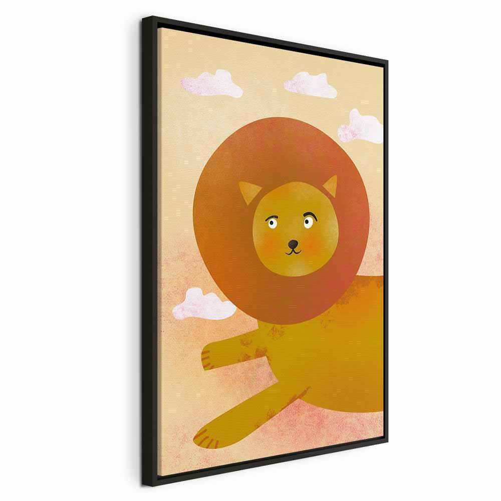 Leinwandbild - Lion's Fun (1 Part) Vertical