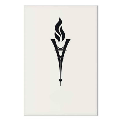 Leinwandbild - Torch Shaped Like an Inverted Eiffel Tower