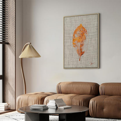 Leinwandbild - Golden Flora (1 Part) Vertical