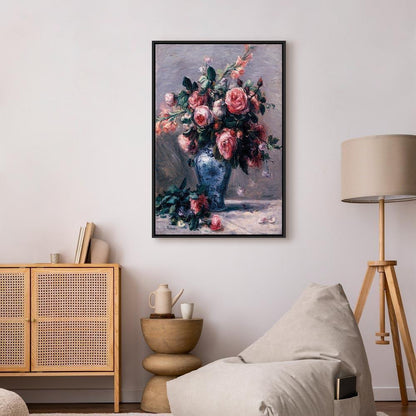 Leinwandbild - Pierre-Auguste Renoir – Vase of Roses