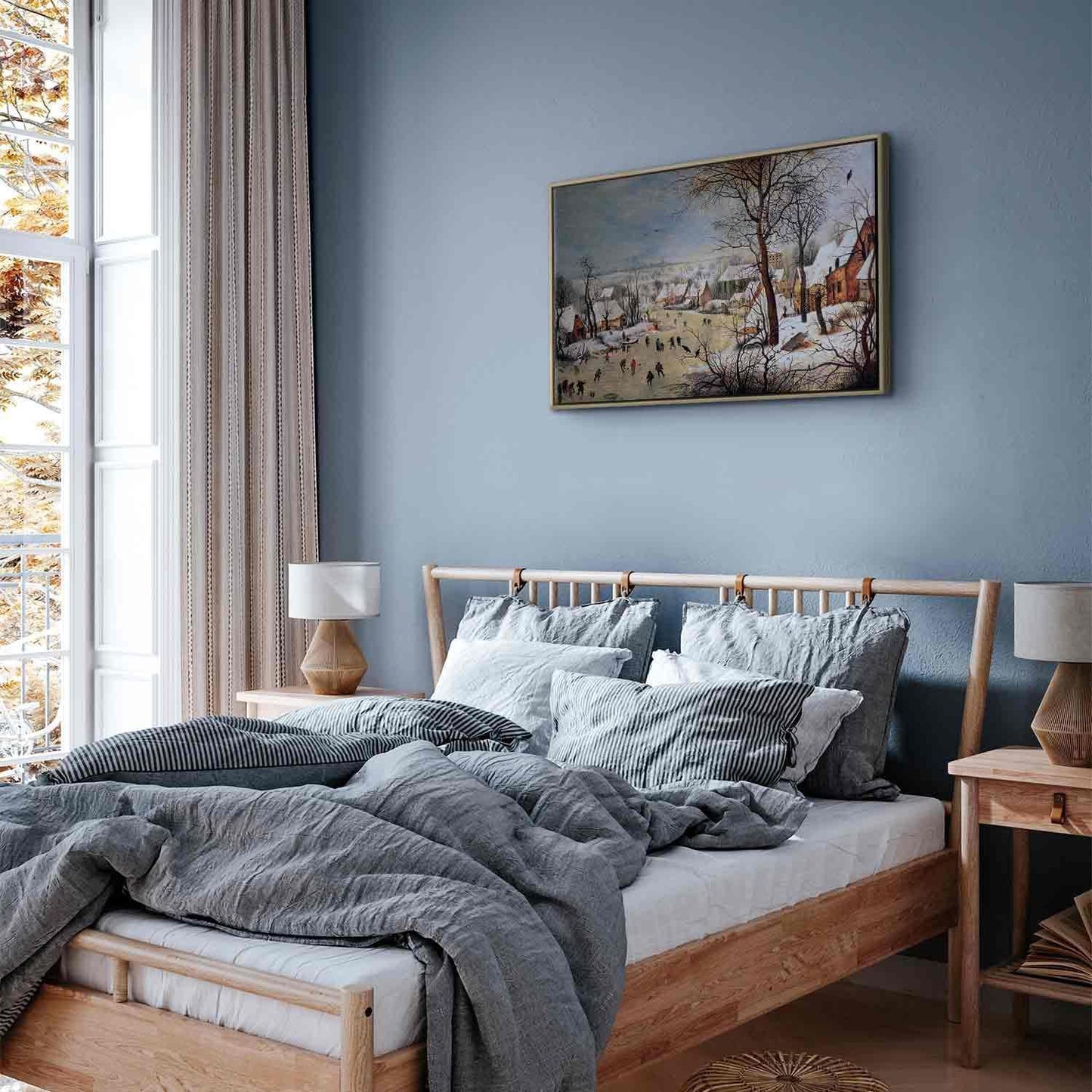 Leinwandbild - Pieter Bruegel the Elder – Winter Landscape with Birdtrap