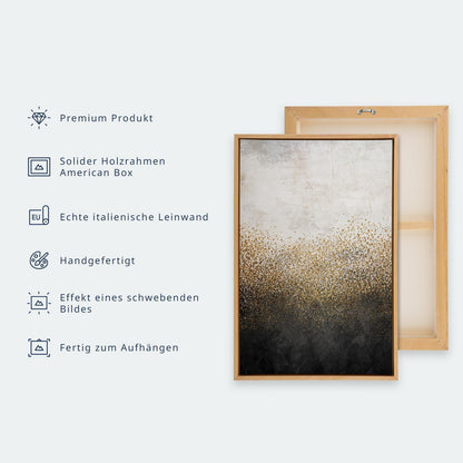 Leinwandbild - Drops of Dew (1 Part) Brown Narrow