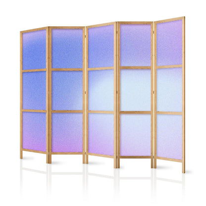 Japanischer Paravent - Heather Mist - Delicate Gradient Composed of Various Shades of Violet Artgeist