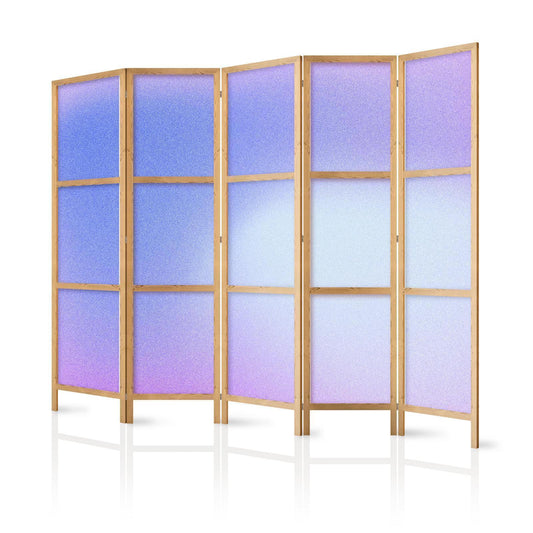 Japanischer Paravent - Heather Mist - Delicate Gradient Composed of Various Shades of Violet Artgeist