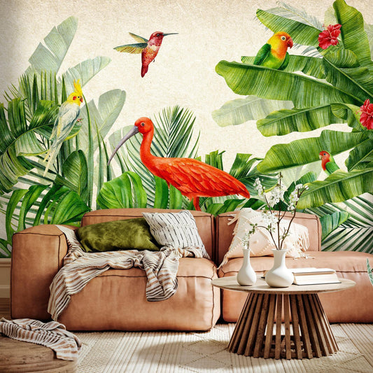 Fototapete - Exotic Birds - Third Variant Artgeist