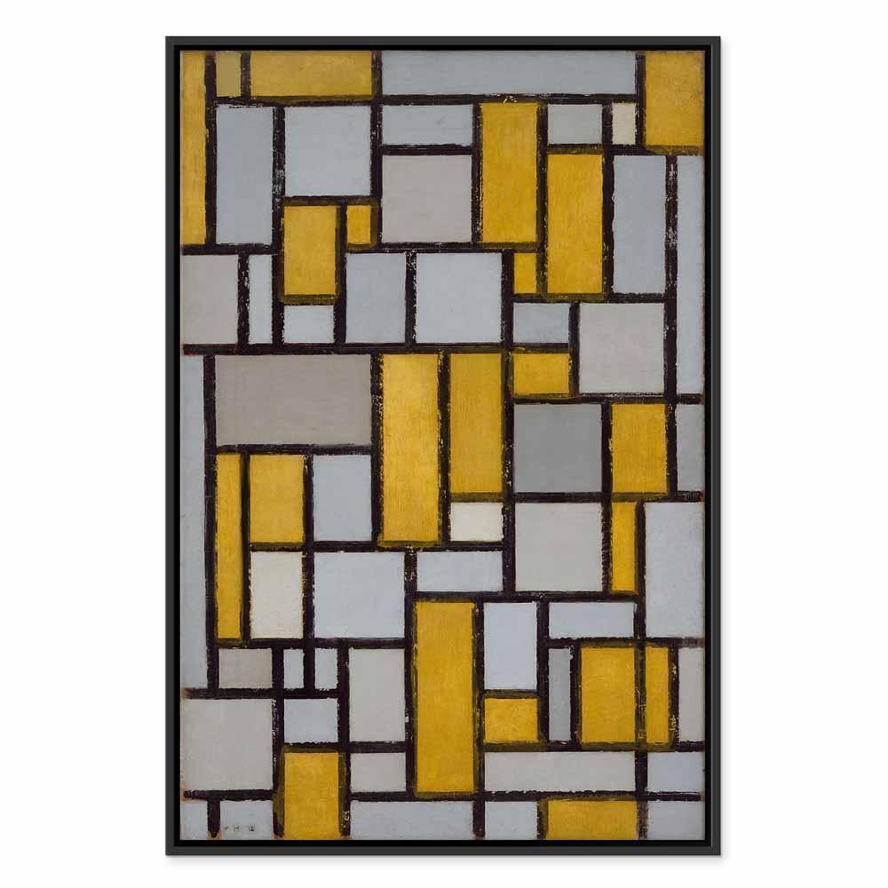 Leinwandbild - Piet Mondrian – Composition with grid 5