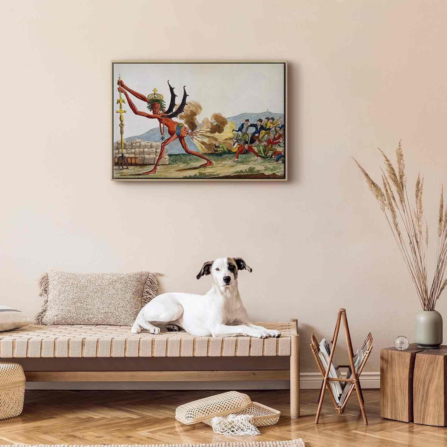 Leinwandbild - Jacques-Louis David – Caricature of the English Government