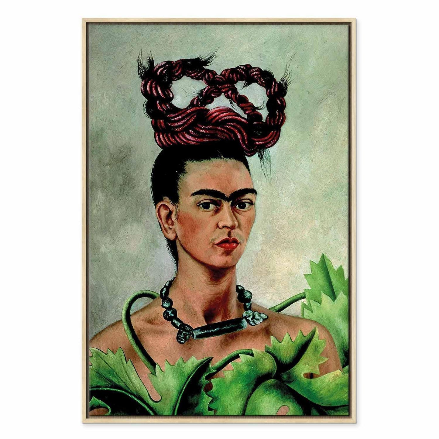 Leinwandbild - Frida Kahlo – Self-Portrait with Braid