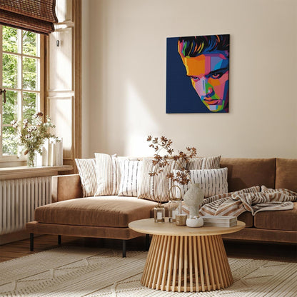 Malen nach Zahlen - Colourful Elvis