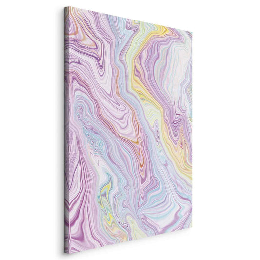 Leinwandbild - Colorful Dream - Abstract Shapes in Pastel Colors Artgeist
