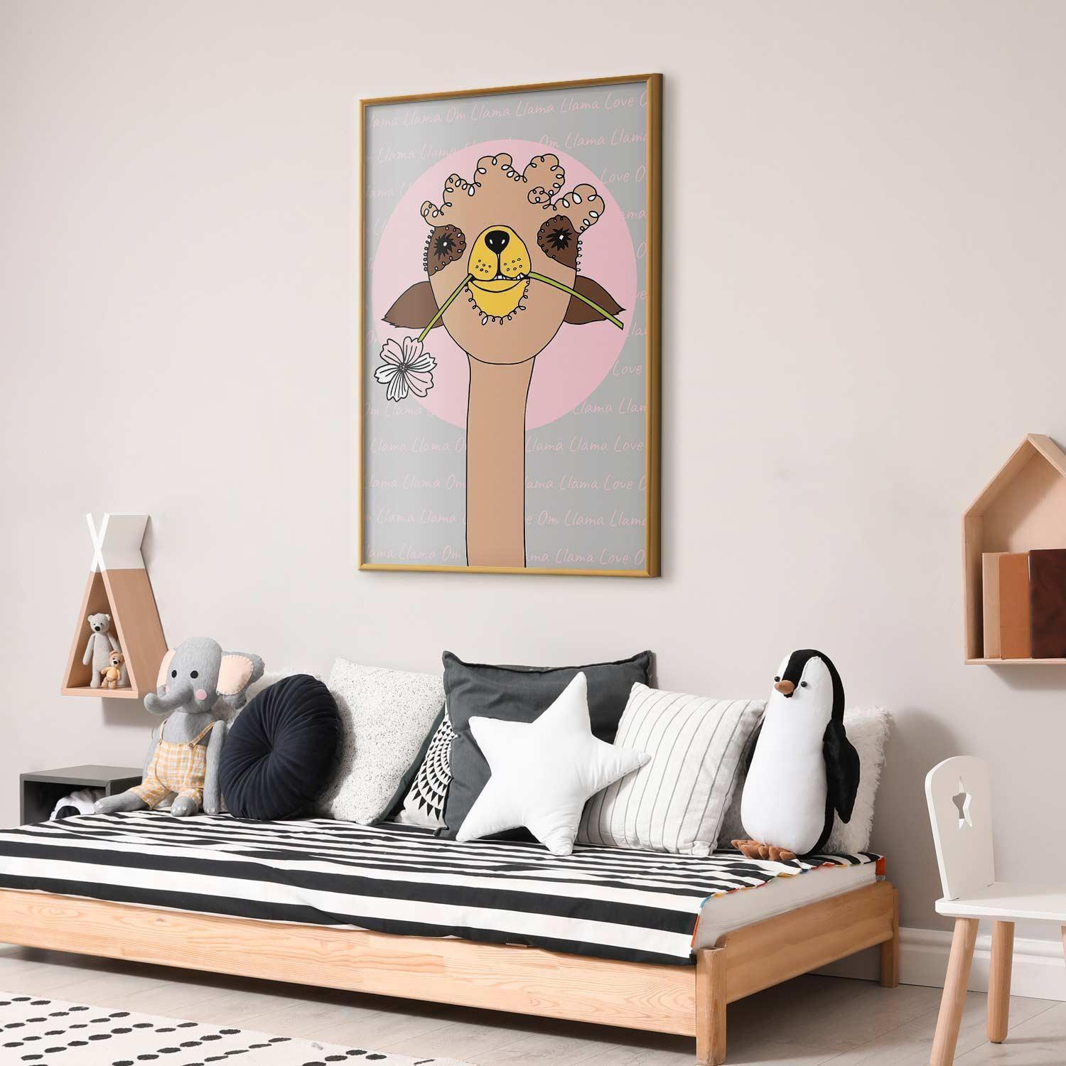 Poster - Cheerful Llama Artgeist