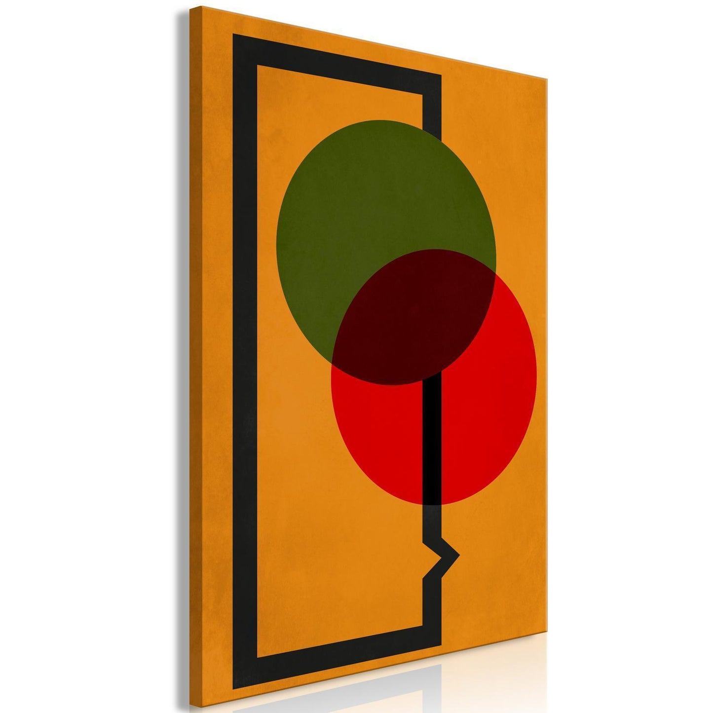 Leinwandbild „Räder-Komposition“ – Buntes Design (1-teilig, vertikal)
