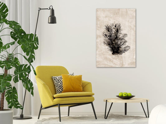 Leinwandbild Ozeanische Flora – Elegantes Pflanzenmotiv im Hochformat