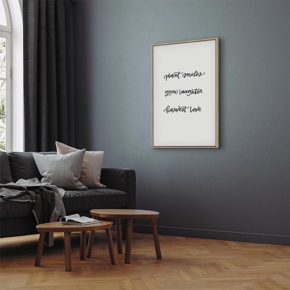 Leinwandbild - Joy and Love (1 Part) Vertical