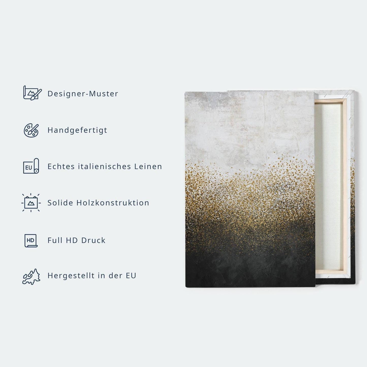 Leinwandbild „Klingende Muschel – Naturakzent in Sandtönen“