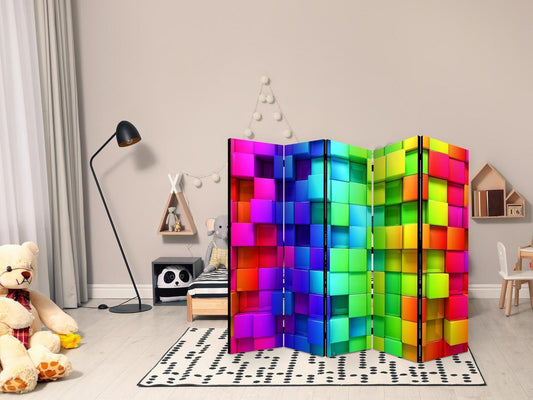 Paravent - Colourful Cubes II Artgeist